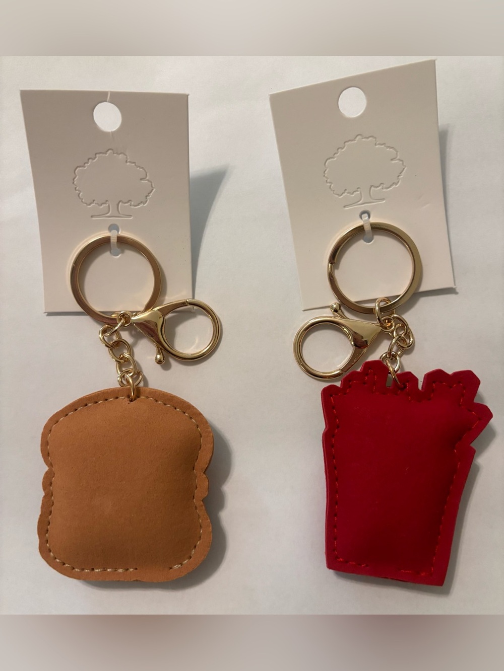 Burger and fries bag charms set of 2 - Picture 2 of 2